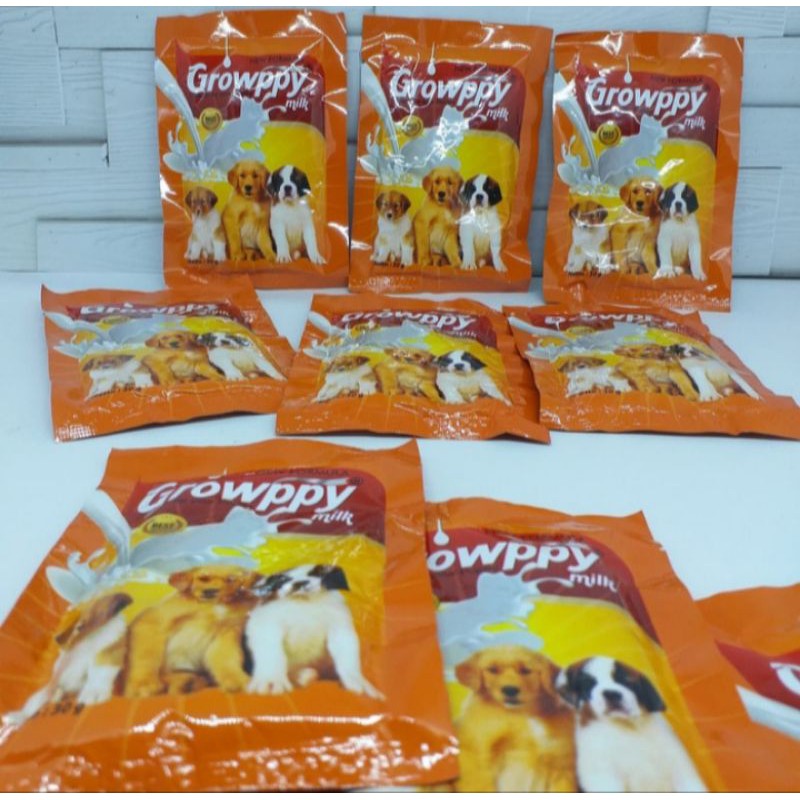 (1box = 10sachet) susu anjing growppy - growppy dog milk 1 box