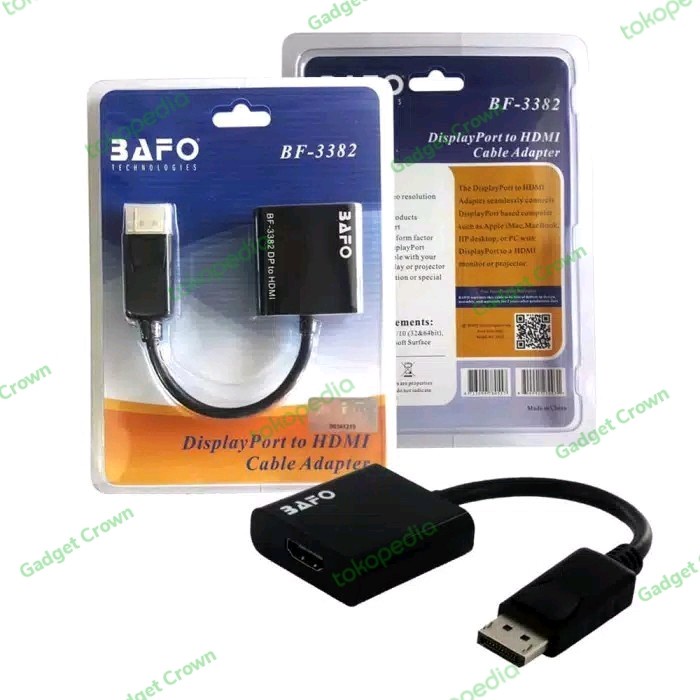 BAFO BF-3382 Display Port to HDMI