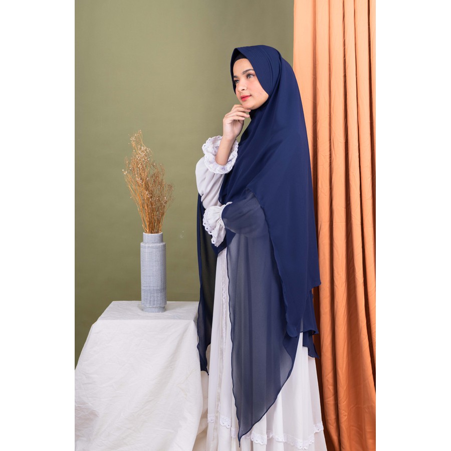 KHIMAR CERUTY 2 LAYER SAHLA JUMBO/HIJAB SYARI 2 LAYER CERUTY/KERUDUNG CERUTY 2 LAYER SAHLA JUMBO/HIJAB KHIMAR SYARI TERLARIS Angelina