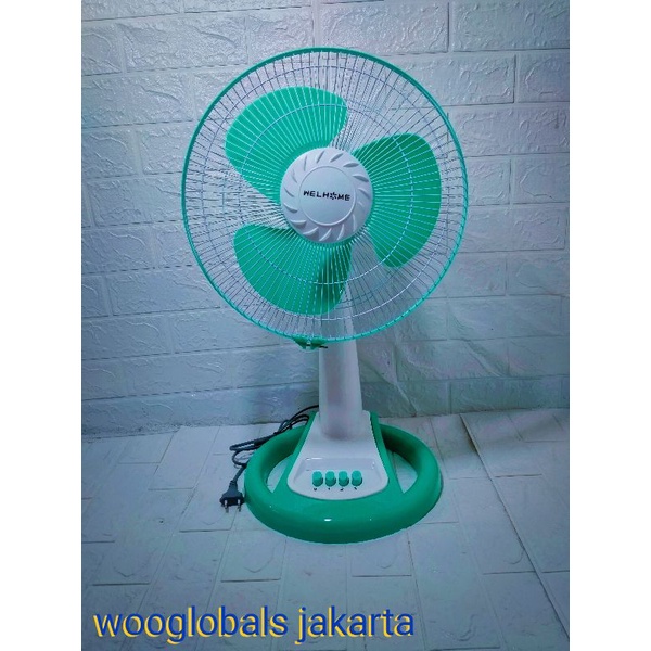 Kipas Angin Dinding Dan Meja Welhome WH-1251 Murah Meriah | Kipas Angin 2 In 1 Desk Fan &amp; Wall Fan Welhome WH 1251 [ Bisa Cod ] | FMS