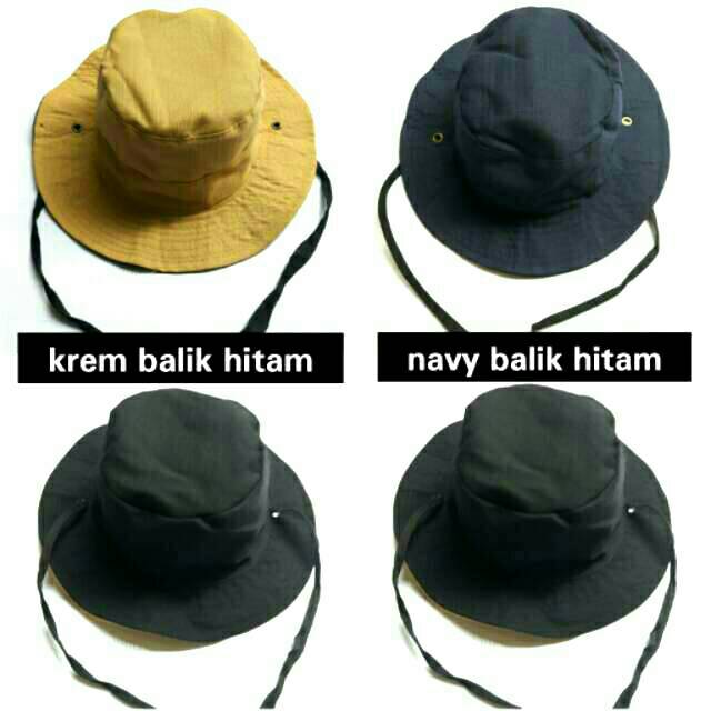  topi  rimba polos loreng balik warna  termurah Shopee 