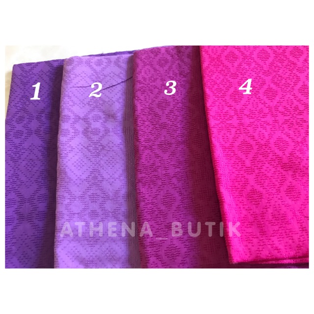 Batik Dolbi Dolby Doby Dobby Dobi Kain Seragam Polos Pastel Ungu Magenta Abaya Pink Fanta Muda Tua