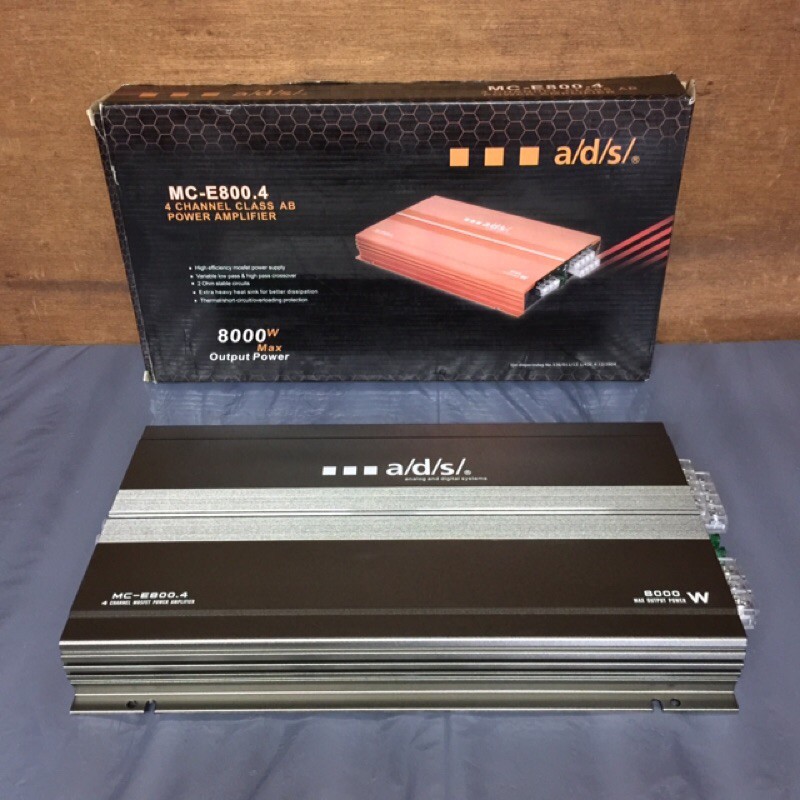Power ADS MC-E 800.4 - Power ADS MCE 800 - 4 Channel - Power Audio Mobil