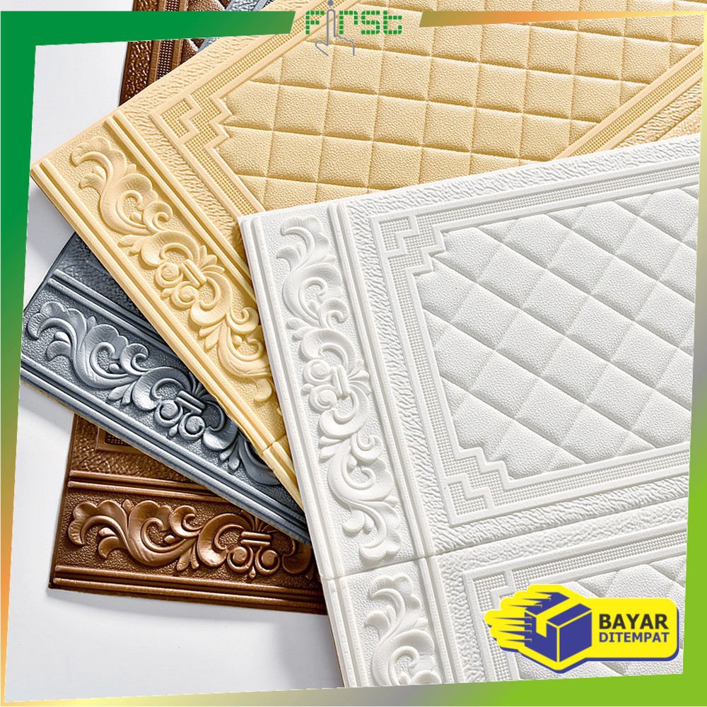 FH-C217 - C224 Wallpaper 3D Foam Motif / Wallfoam Sticker Dinding Kamar / Walpaper Dinding Bata-2
