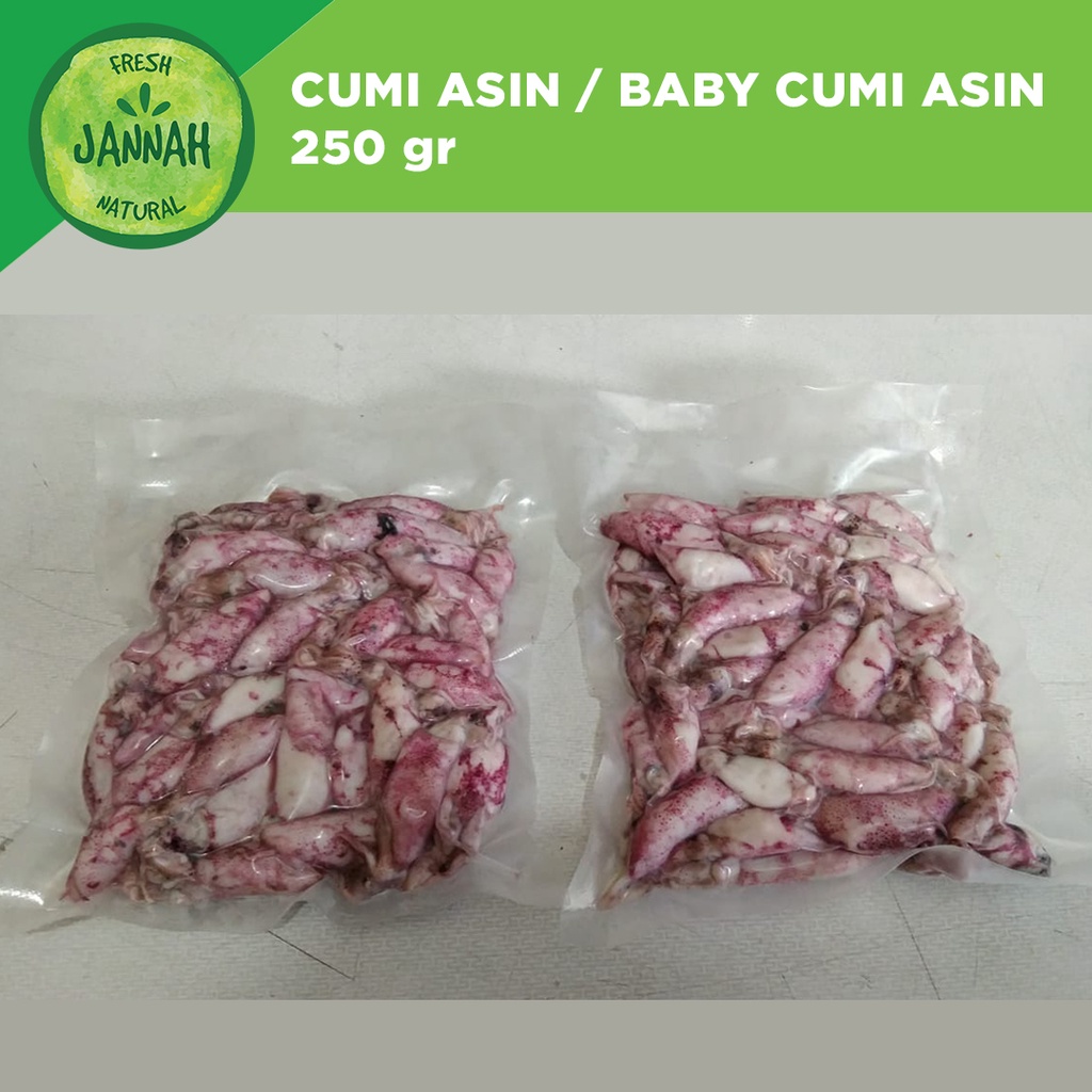 

Cumi Asin / Baby Cumi Asin Basah 250gr