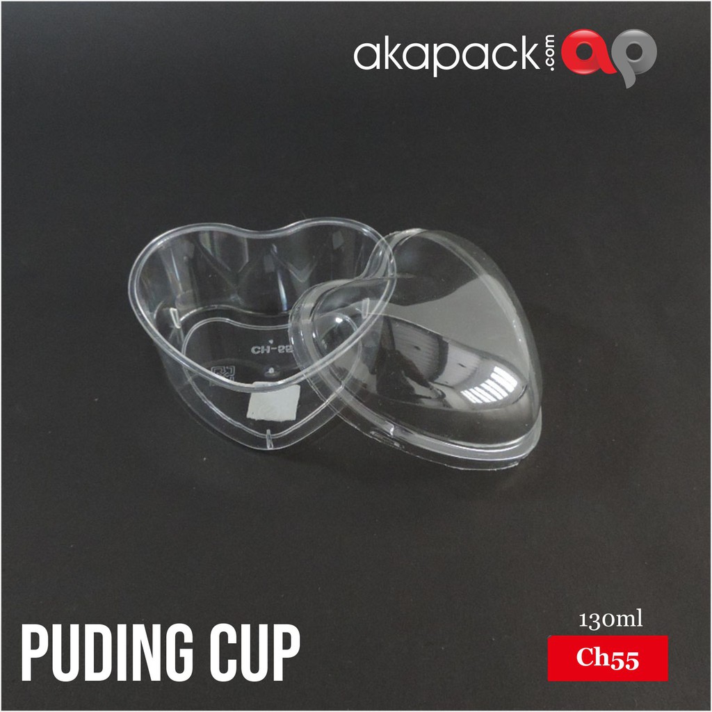Cup Jelly Puding HATI Mika Plastik CH 55
