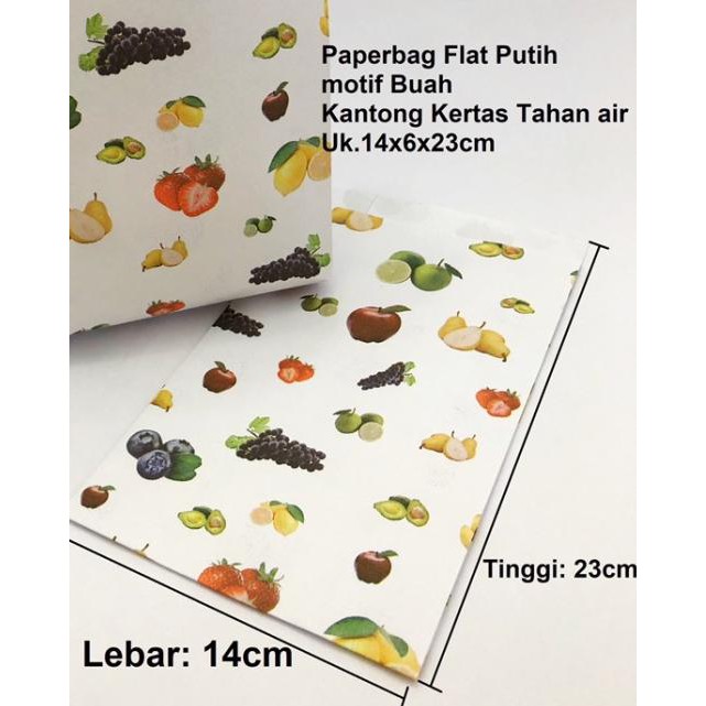 

❂ Kantong Kertas Paper bag buah foodgrade waterproof (M) ⅍