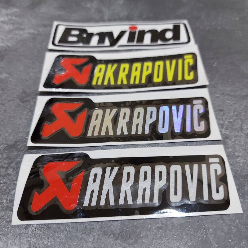 STICKER AKRAPOVIC CUTTING