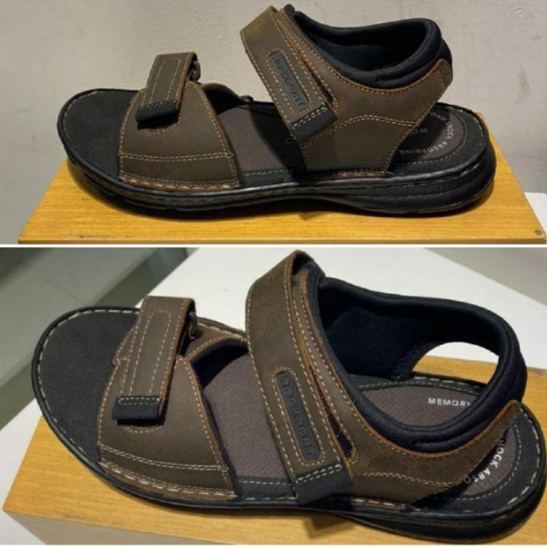 SANDAL TALI KASUAL PRIA ROCKPORT Darwyn Qtr STRAP ORIGINAL