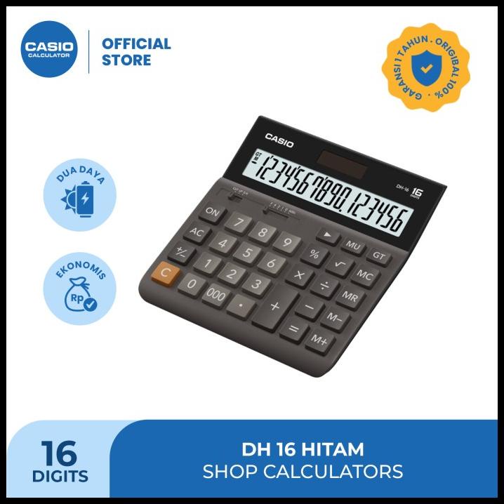 

Casio Dh-16 -Hitam - Kalkulator Kantor - 16 Digit