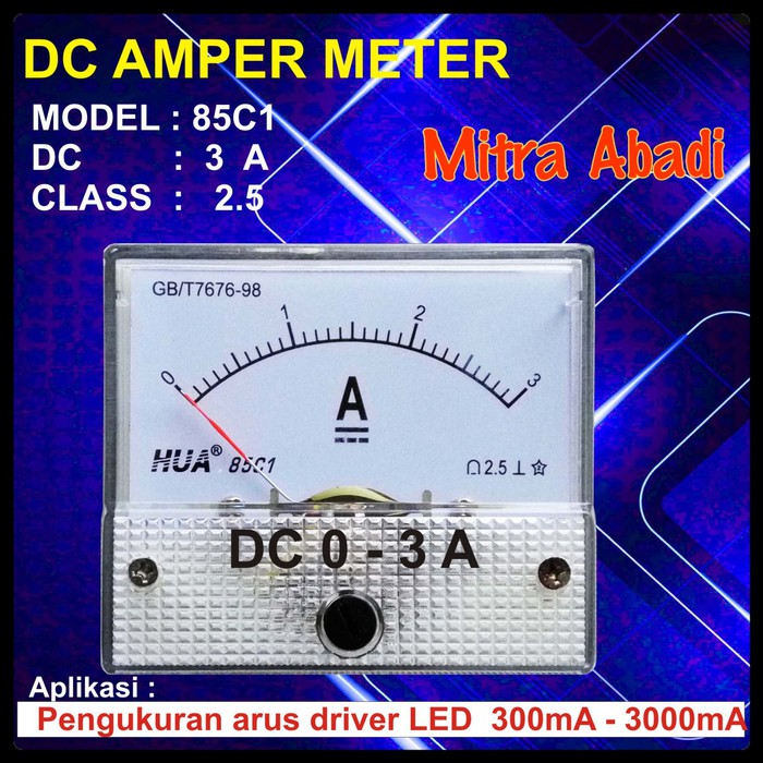 Amperemeter ANALOG DC 3A/3000 mA