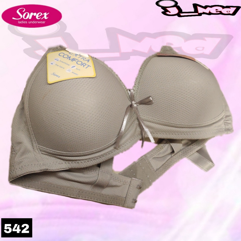 J542 BRA SOREX BUSA TANPA KAWAT CUP A/B SIZE 36-42