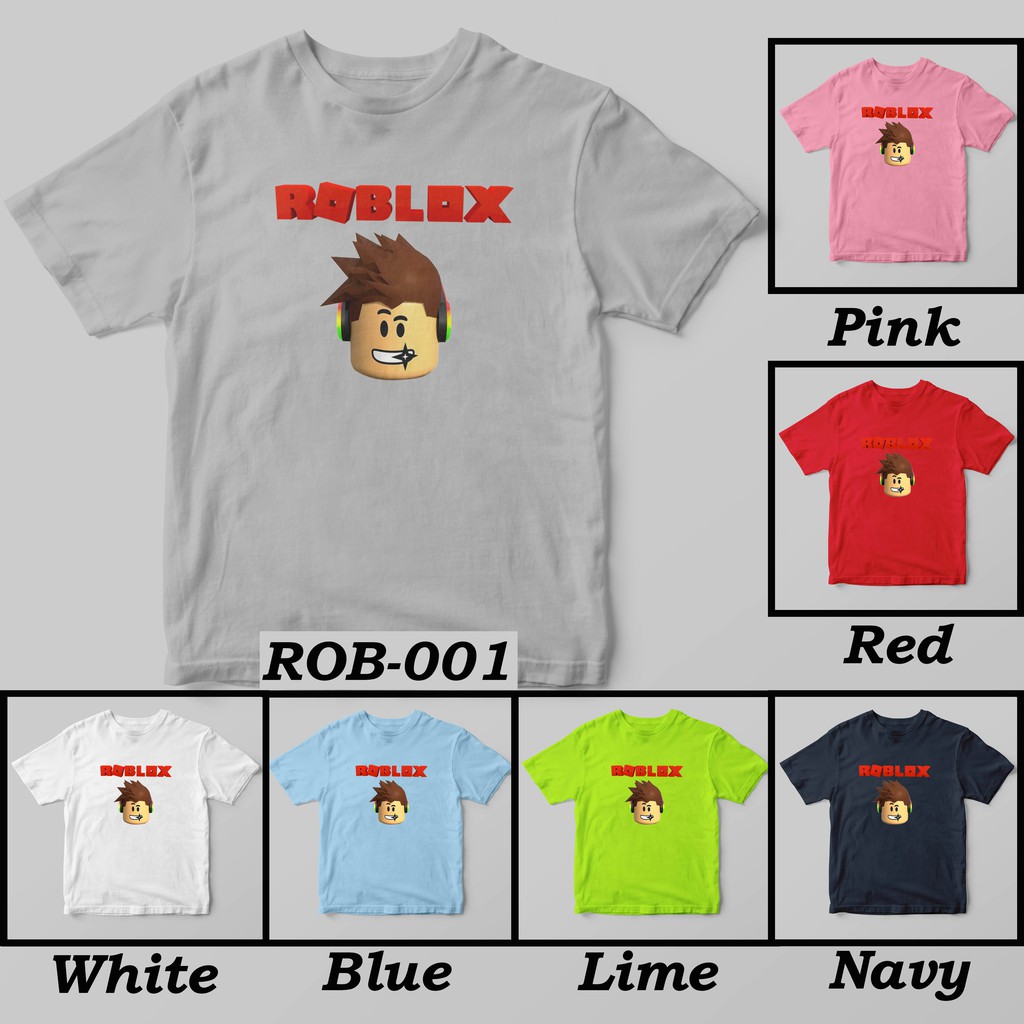 [FREE NAMA !!] Kaos Anak &amp; Family Roblox 100% COTTON PREMIUM !!