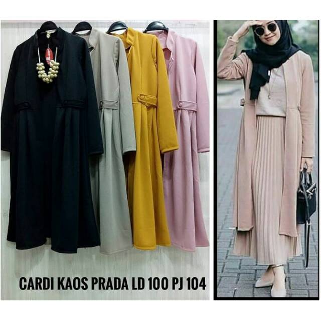 Cardigan kaos prada import
