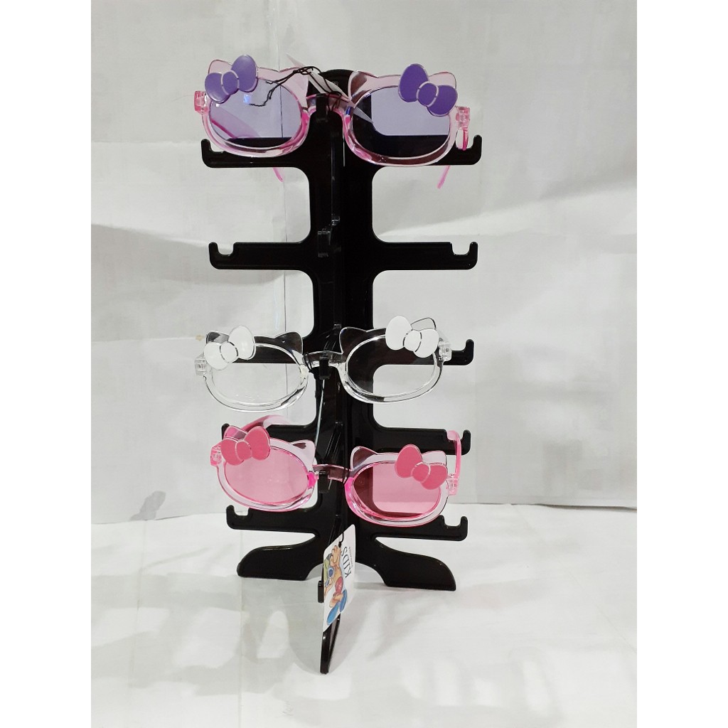 kacamata anak model Hello Kitty murah fashion bagus helo kity kucing lucu saat di foto studio atau liburan-6