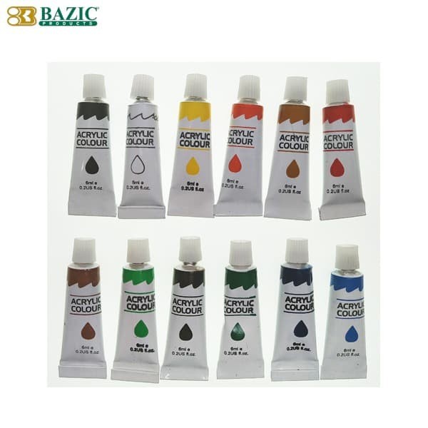 Cat Akrilik - BAZIC Acrylic Set 12 Warna