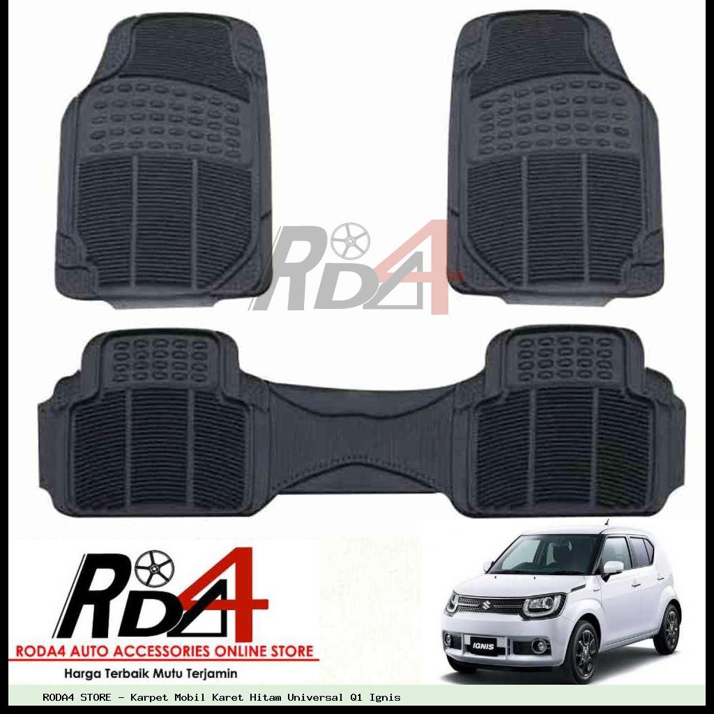 Karpet Mobil Karet Hitam Universal Q1 Ignis