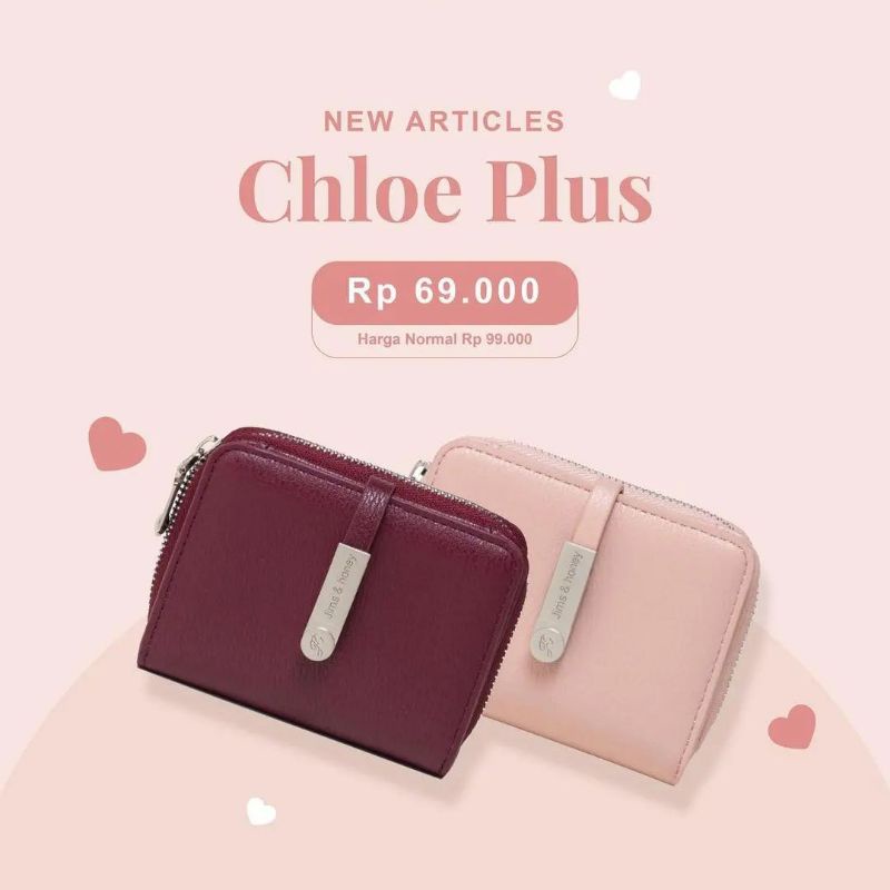 Chloe plus Wallet / Dompet lipat / Dompet Kartu / Dompet Jimshoney