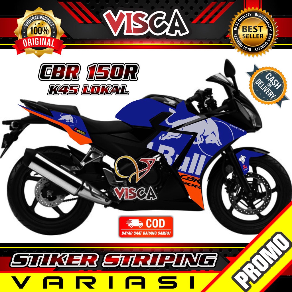 Striping CBR 150R K45 Lokal - Stiker Sticker Striping Variasi Lis Honda CBR 150R K45 Lokal - Stripin