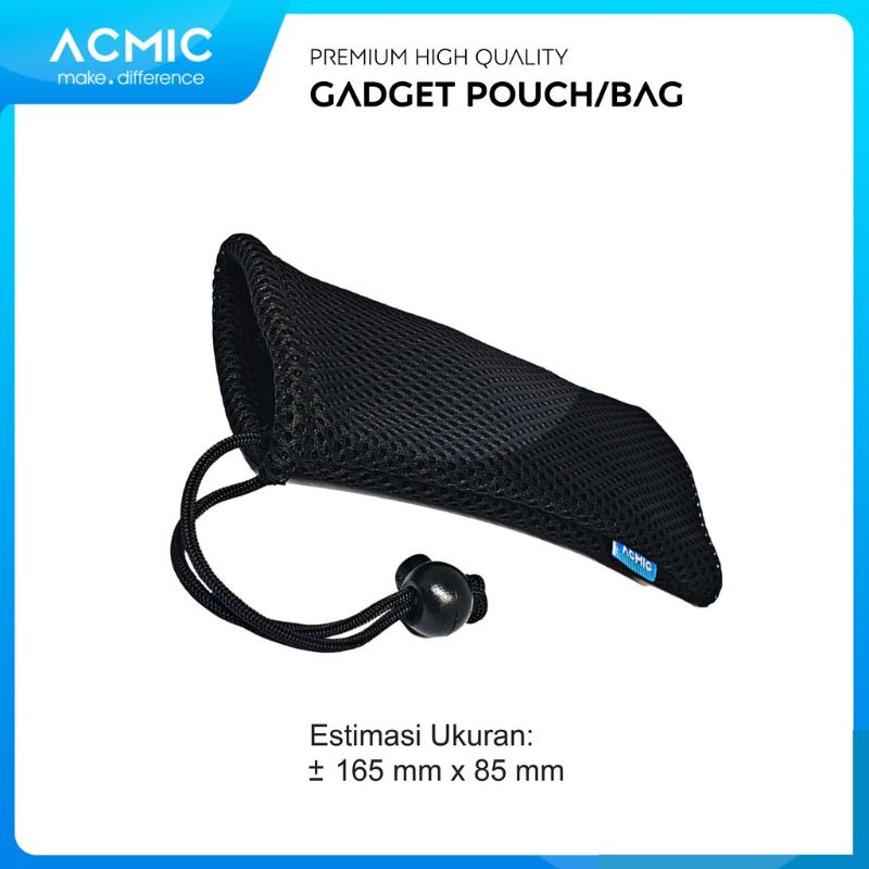 ACMIC Pouch Jaring Premium / Sarung Power Bank - Hitam