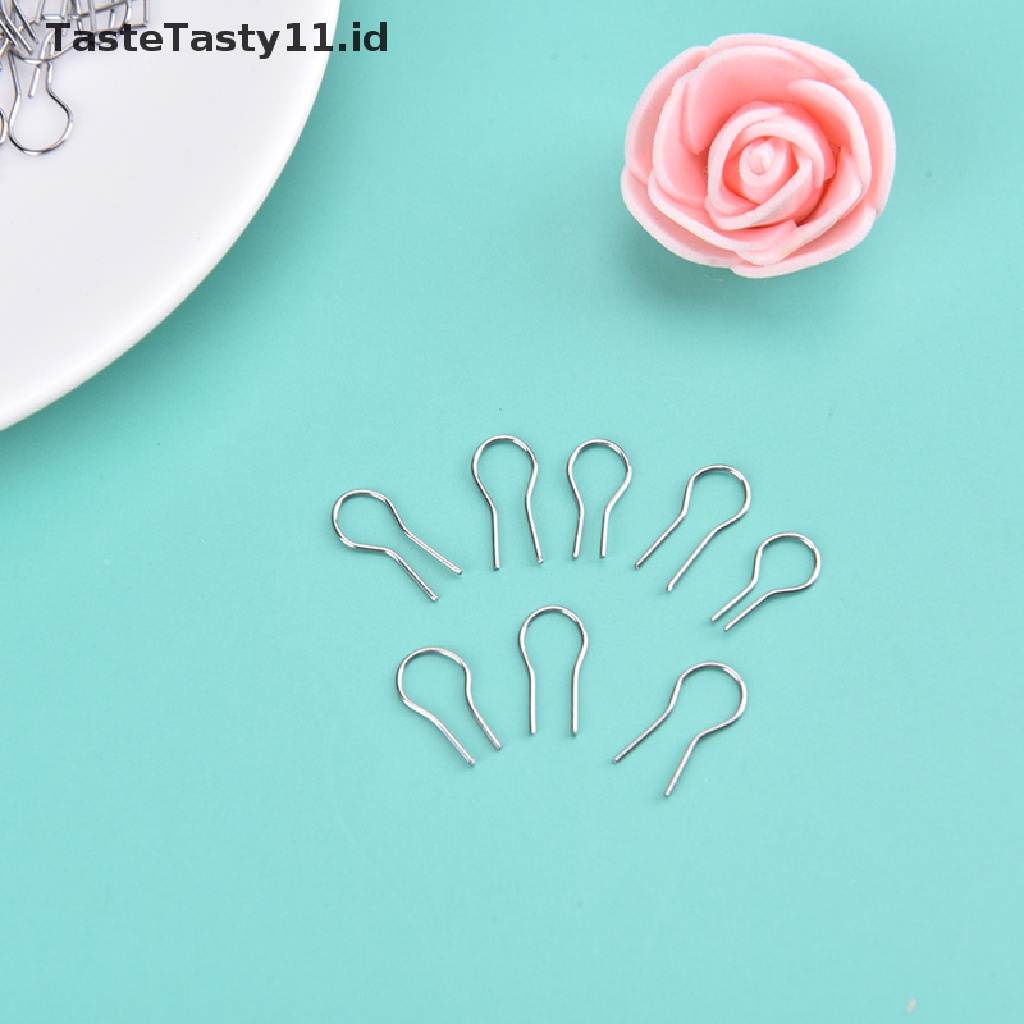 【TasteTasty】 100pcs High Temperature Resistance Tungsten Wire Hanging Firing Hook Jump Rings .