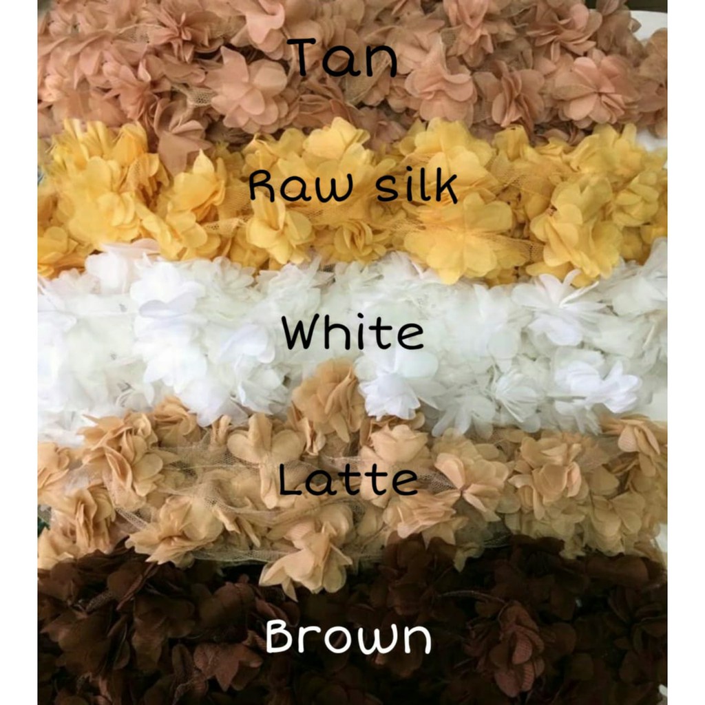 BUNGA FRILL SIFON - MINIMAL PEMBELIAN 10 (1 WARNA)