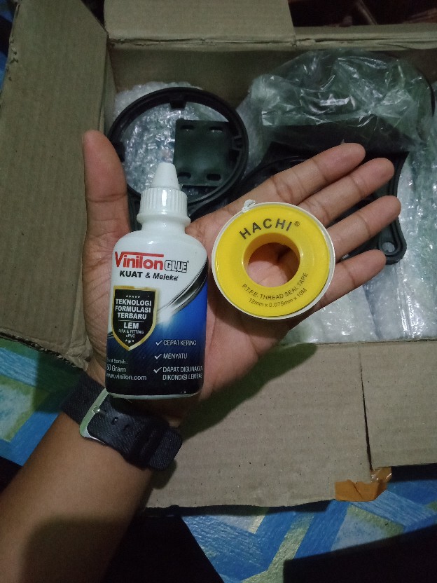 Paket Filter Air Berbesi Housing Clear 10 Drat 3/4- Nanotec - Putih