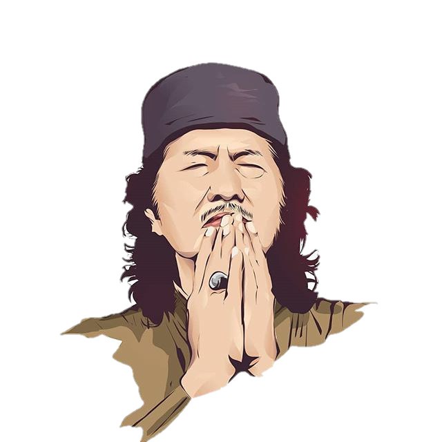 Hiasan dinding lukisan murah lukisan cetak dan bingkai gambar Cak Nun