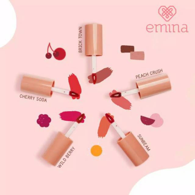 EMINA Creamy Tint NEW 1-5 3.6g-lip tint creammy emina creamytint (Victoria)