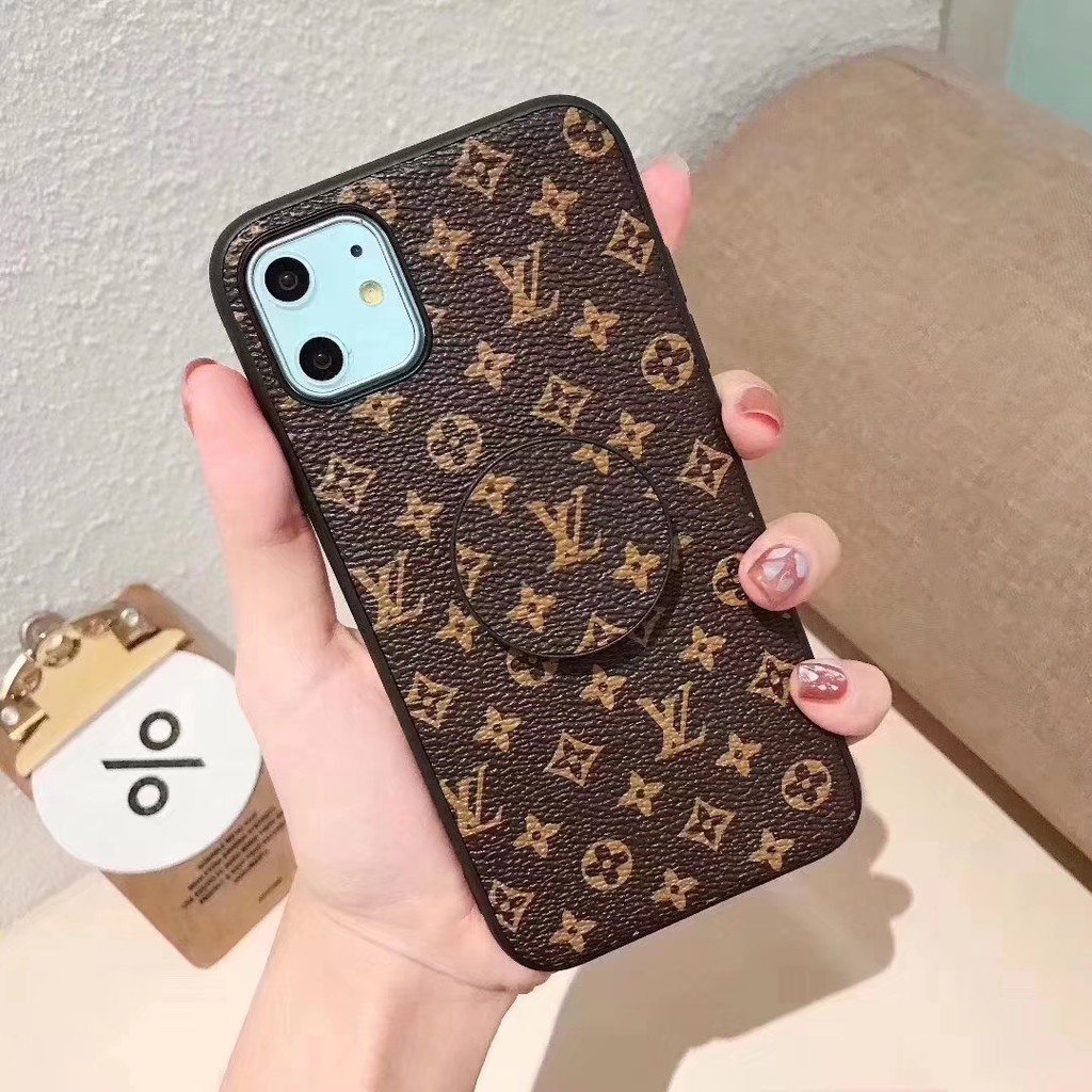 LV CLASSIC CASE + POP SOCKET BRANDED CASE SAMSUNG A10S A20S A30S A50 A50S M30S A70 BRANDED CASE