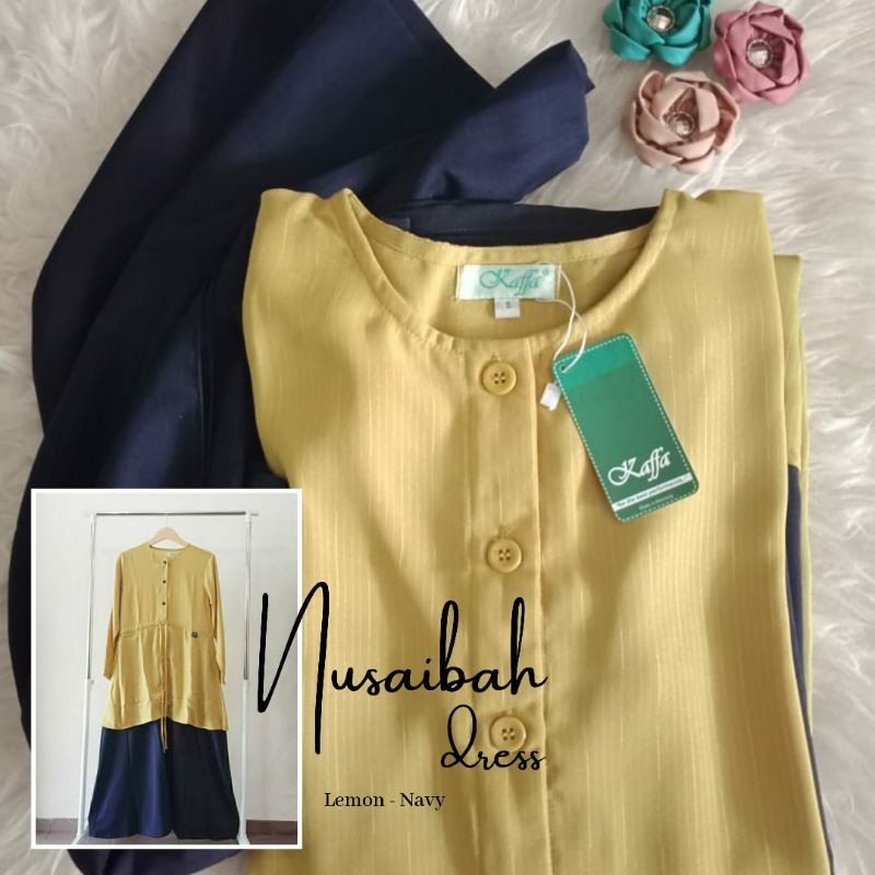DRESS NUSAIBAH GAMIS MUSLIMAH BAJU WANITA DEWASA KAFFA