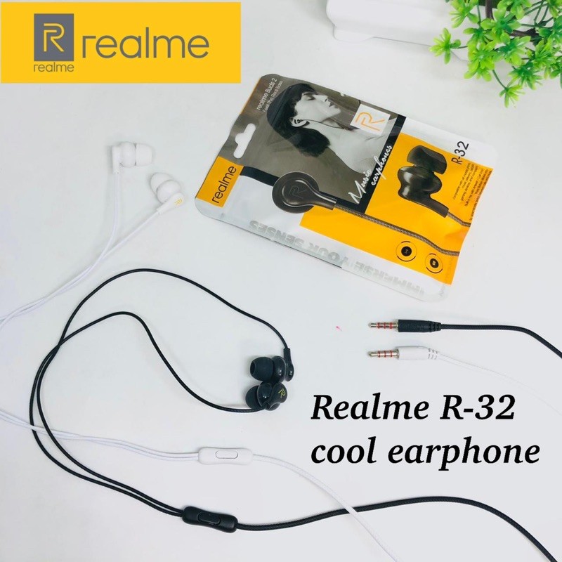 PROMO OPENING HANDSFREE REALME R96 R32 MA-19 EARPHONE NEW MA10  STEREO MUSIC HIFI