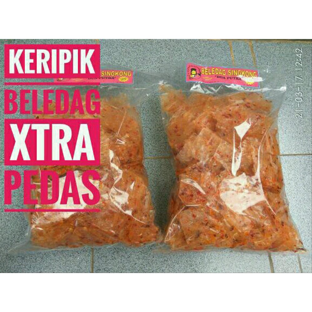 

Keripik Singkong Beledag Khas Ciamis EXTRA PEDAS Netto 1Kg Best Quality