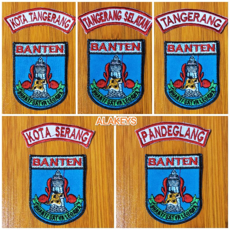 BET (BADGE) LOKASI BANTEN ID SEPASANG  BORDIR