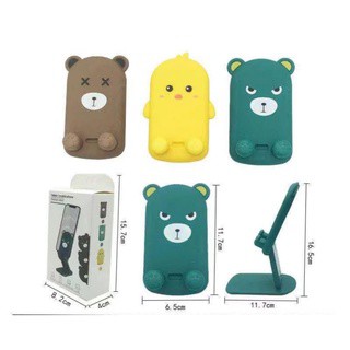 FOLDING DESKTOP PHONE HOLDER KARTUN HD40 MOTIF CUTE UNYU BAHAN MANTAP