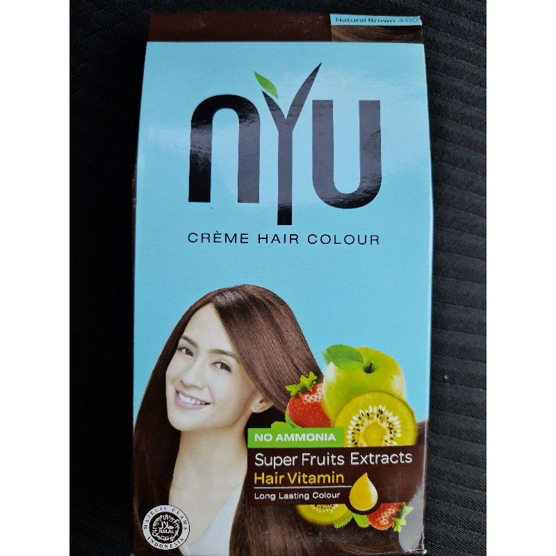 Nyu Hair Colour - Pewarna Rambut Natural Brown