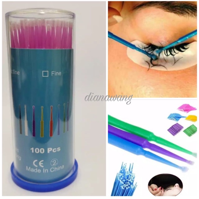 100 psc Microbrush Eyelash Extension