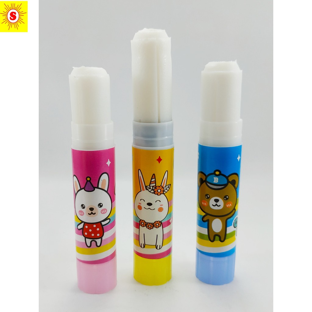 

LEM STIK KERTAS KECIL MURAH 8 GR LUCU GLUE STICK PUTAR