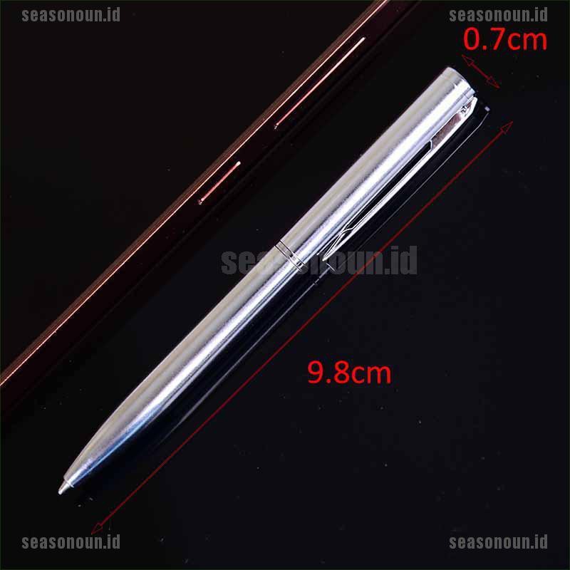 (sea) 1pc Bolpen mini Bahan metal Ukuran Saku