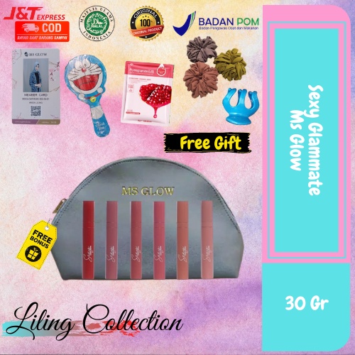 Sexy Glam Matte Ms Glow/Ms Glow Sexy Glam Matte/Lipstik Ms Glow