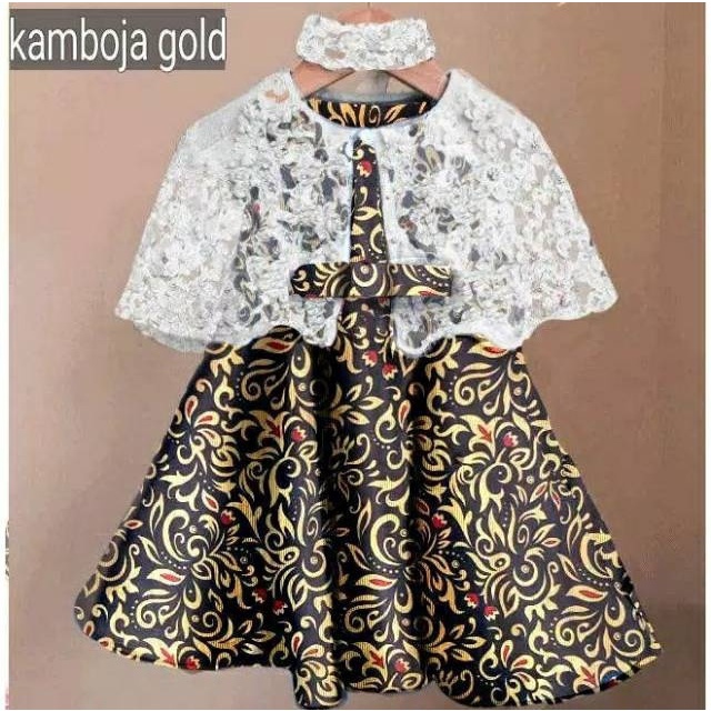 FWG - DRES KELLY BATIK / DRESS ANAK PEREMPUAN / DRESS / BAJU ANAK KEKINIAN / MINI DRESS / GAUN PESTA