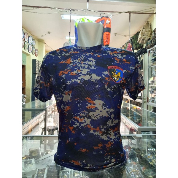 Kaos Dalaman Loreng Polairud |Kaos oblong loreng Polairud |Kaos loreng dewasa pol air sablon kecil