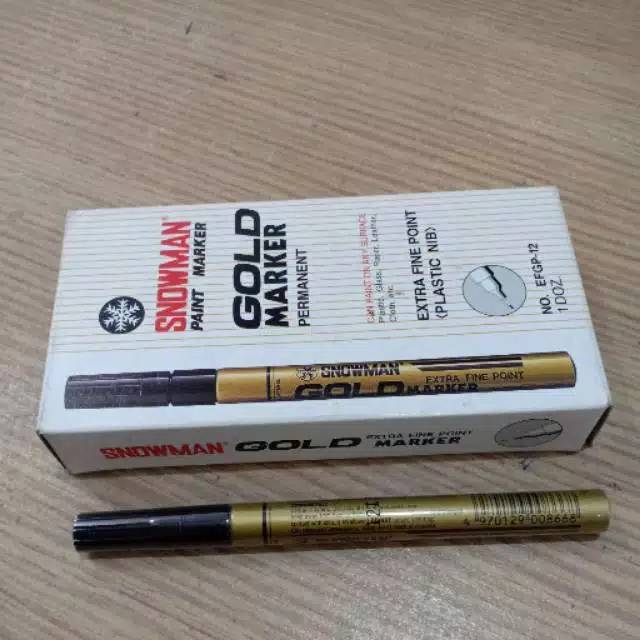 

SPIDOL SNOWMAN EXTRA FINE MARKER GOLD & SILVER(1pc).