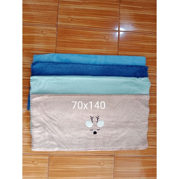 Handuk Microfiber bordir 70x140