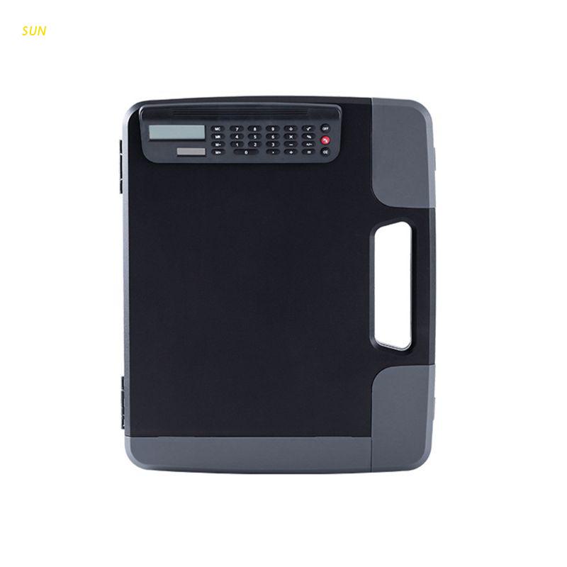 Sun Case Organizer File Dokumen A4 Portable Dengan Kalkulator