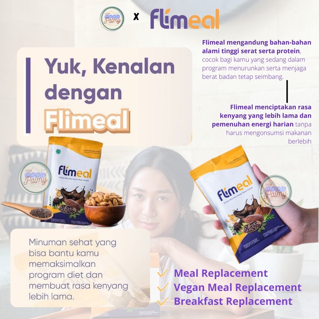 FLIMEAL Makanan Diet Rendah Kalori / Meal Replacement By Flimty