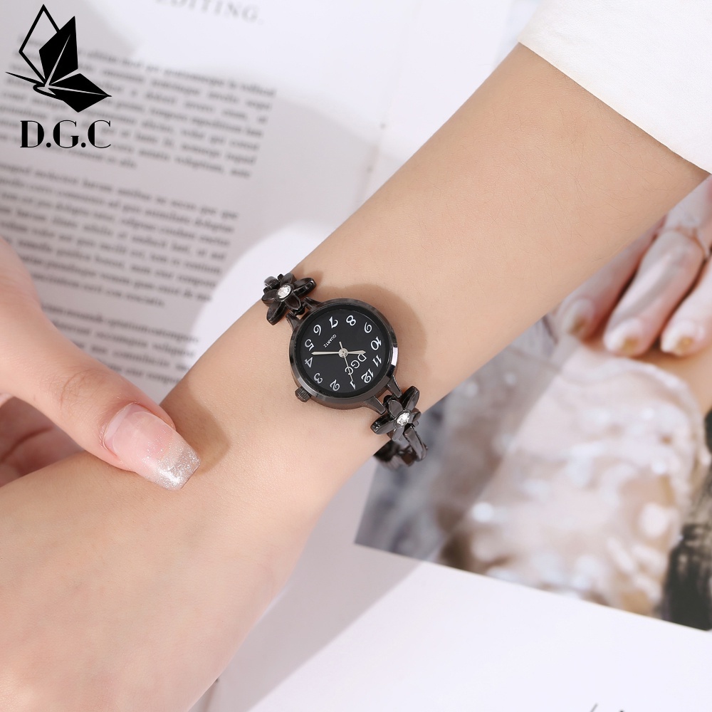 COD Jam Tangan Wanita Kasual Bulat Stainless Anti Karat Diamond - Kasual - Jam Tangan Fashion Korea W220