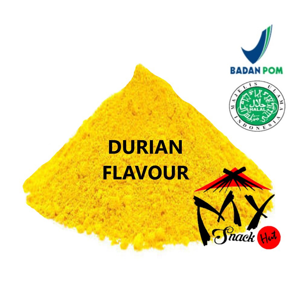 DURIAN FLAVOUR POWDER 50GR - BIANG PERISA DUREN FLAVOR BUBUK MURNI - PERASA DURIAN BAKING HALAL MUI