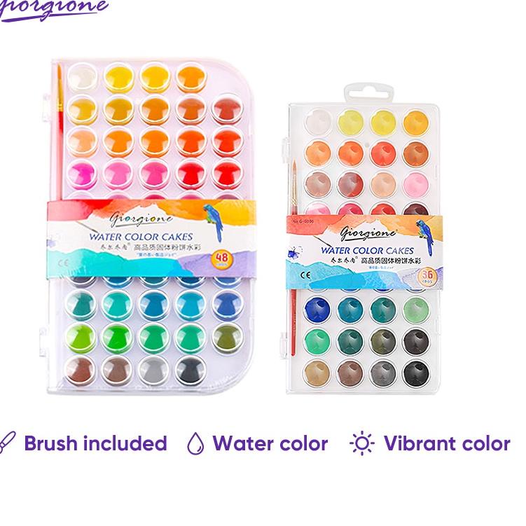 

Tren Kekinian.. Giorgione Solid Watercolor Paint Cat Air 12/16/24/28/36/48 Warna