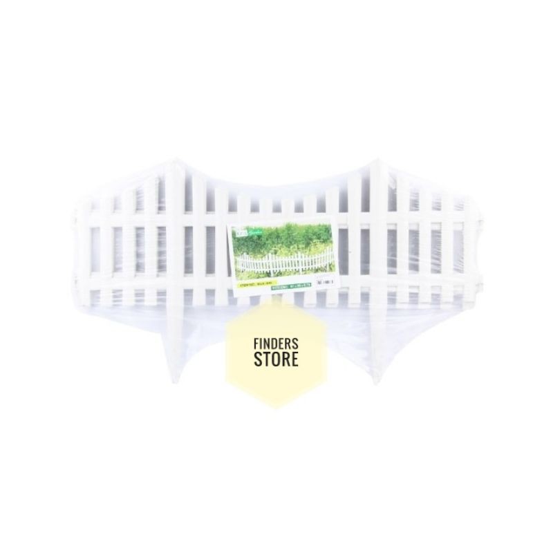 Set Pagar Taman Plastik Wlk-045 5 Pcs - Putih/Pagar Hias Tanaman Plastik/Pagar Tanaman Plastik-Putih